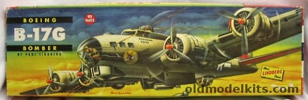 Lindberg 1/64 Boeing B-17G Bomber Small Box Early Version, 525-249 plastic model kit